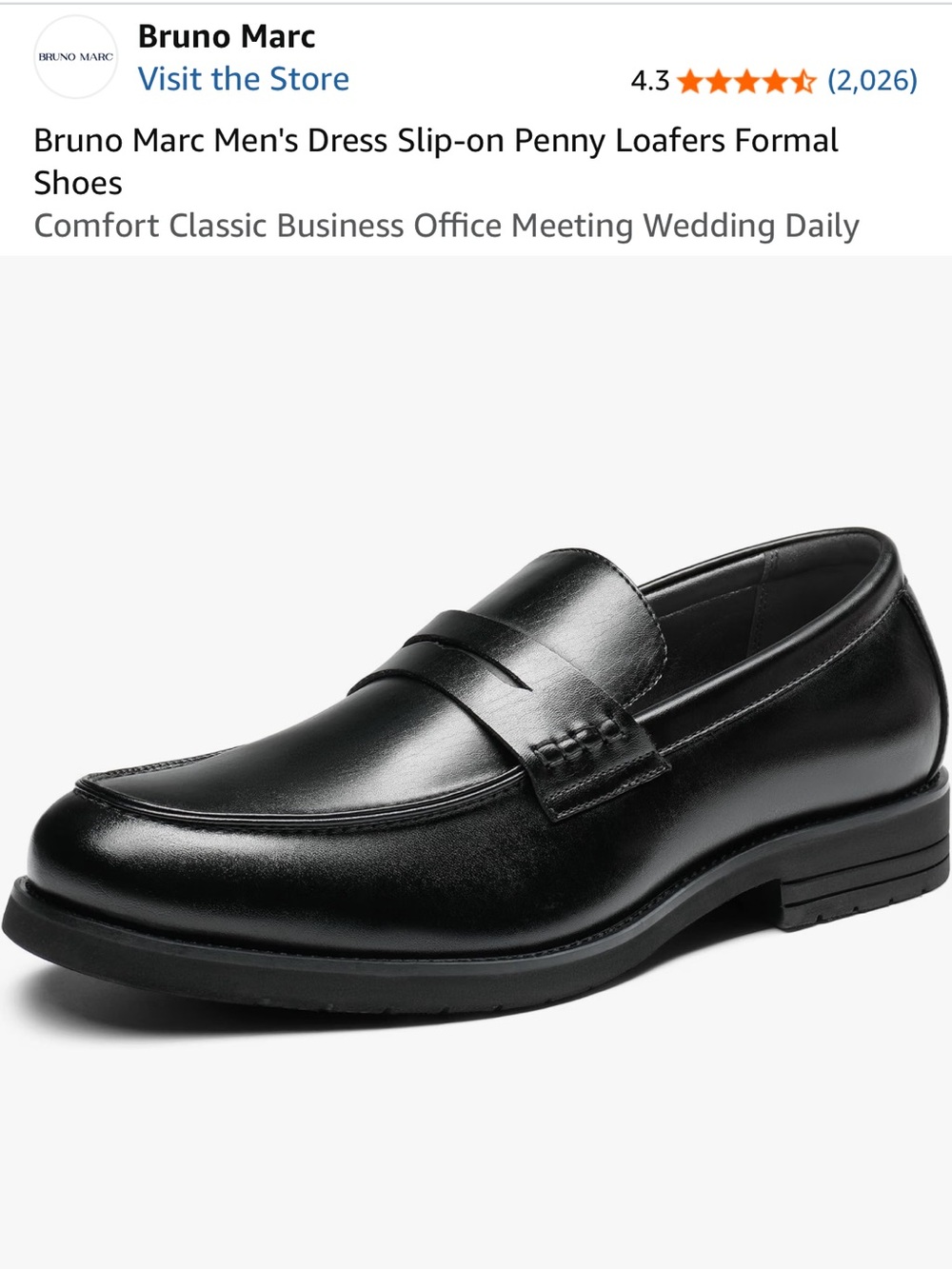 Bruno Marc loafers size 9